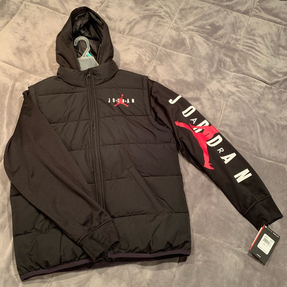 **New Air Jordan Hooded Puffy Jacket